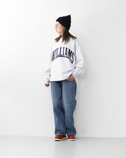 MICA&DEAL [マイカアンドディール] -WILLIAMS- urake p/o [0125409334] -WILLIAMS- ロゴ裏起毛スウェット・プルオーバー・裏起毛スウェット・ルーズシルエット・LADY'S [2025AW]