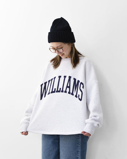 MICA&DEAL [マイカアンドディール] -WILLIAMS- urake p/o [0125409334] -WILLIAMS- ロゴ裏起毛スウェット・プルオーバー・裏起毛スウェット・ルーズシルエット・LADY'S [2025AW]