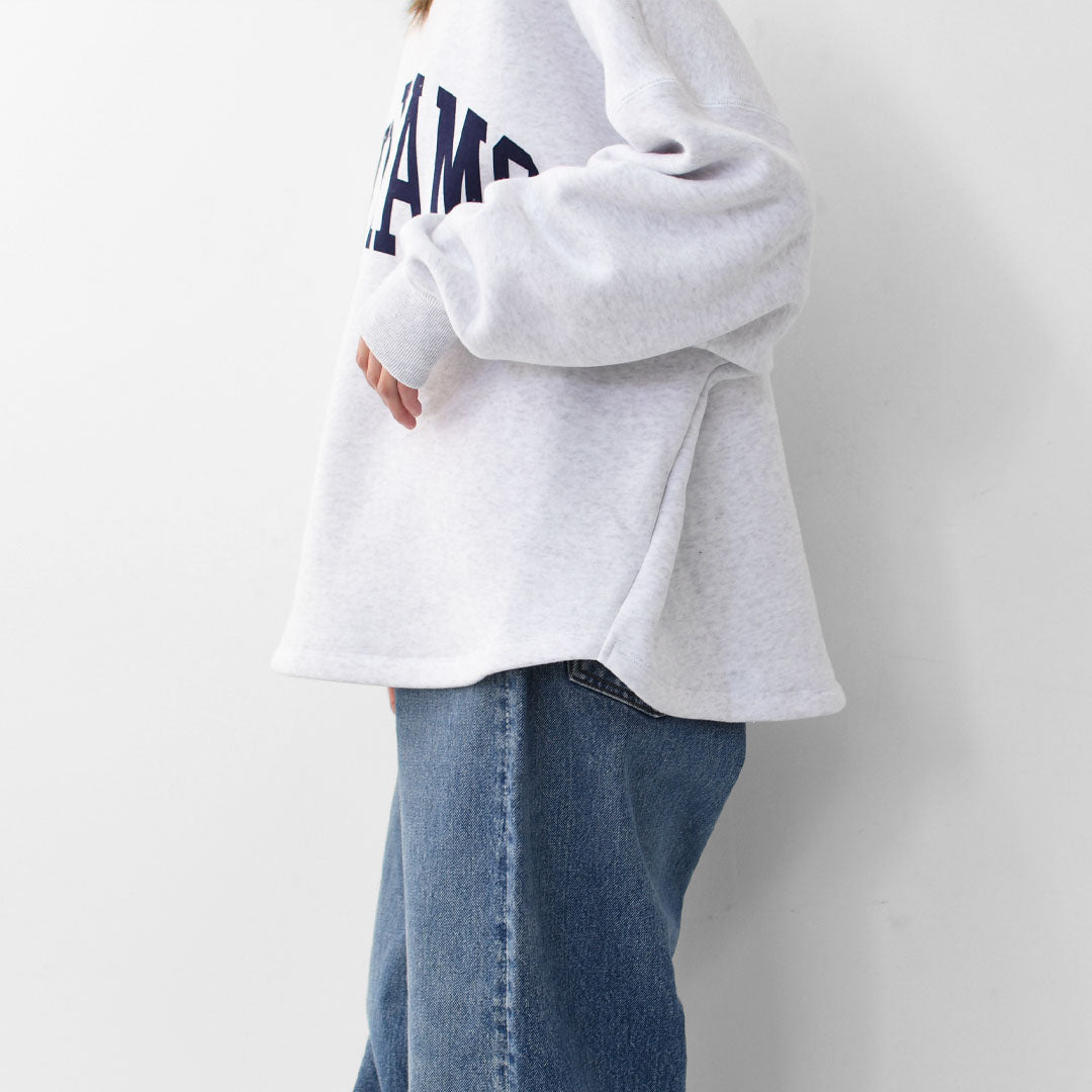 MICA&DEAL [マイカアンドディール] -WILLIAMS- urake p/o [0125409334] -WILLIAMS- ロゴ裏起毛スウェット・プルオーバー・裏起毛スウェット・ルーズシルエット・LADY'S [2025AW]