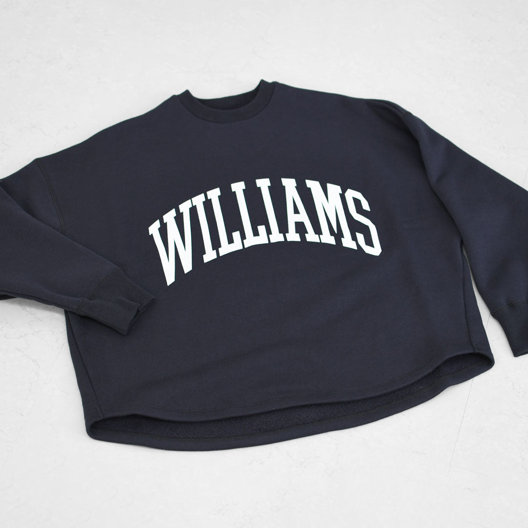 MICA&DEAL [マイカアンドディール] -WILLIAMS- urake p/o [0125409334] -WILLIAMS- ロゴ裏起毛スウェット・プルオーバー・裏起毛スウェット・ルーズシルエット・LADY'S [2025AW]