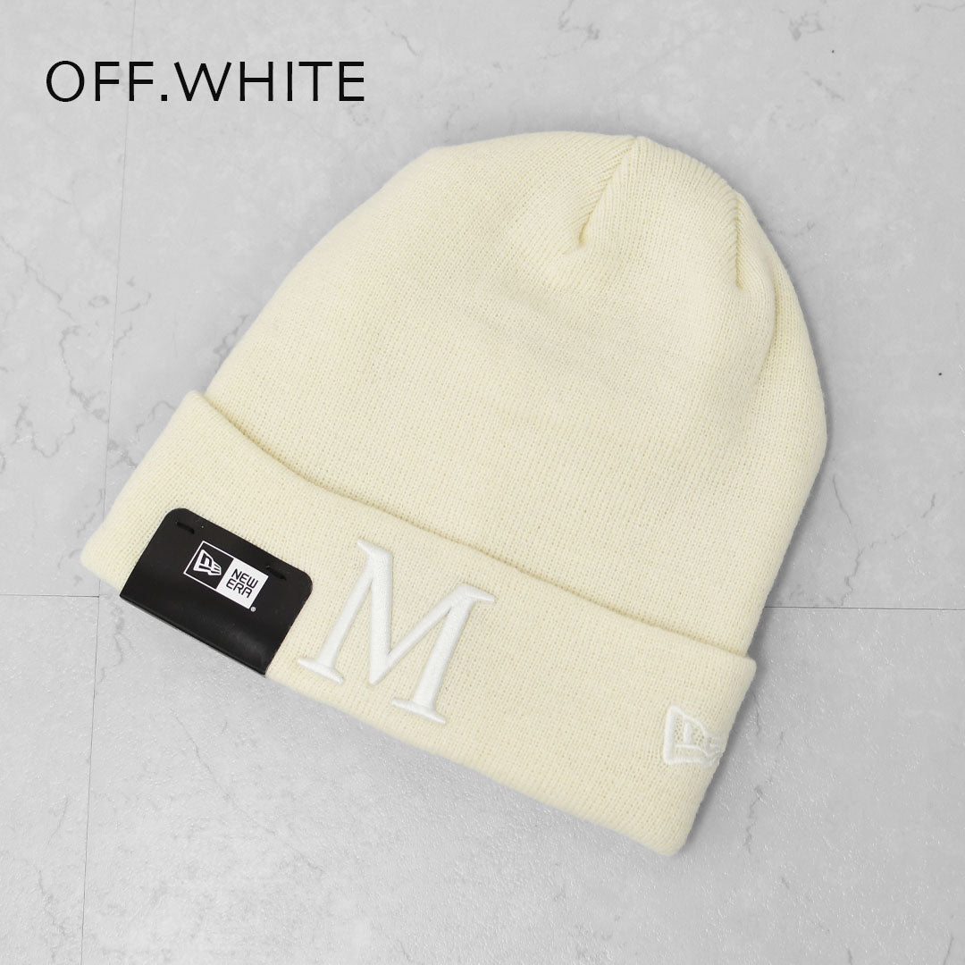 MICA&DEAL [マイカアンドディール] MICA×NEW ERA "M"ロゴ刺繍カフニット帽 [0125410356] マイカ×ニューエラ Mロゴニット・シンプル・ニットキャップ・LADY'S [2025AW]