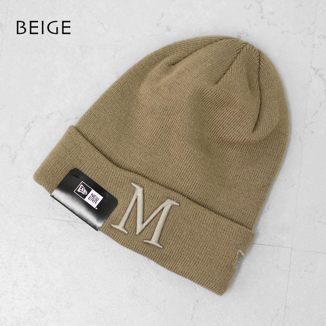 MICA&DEAL [マイカアンドディール] MICA×NEW ERA "M"ロゴ刺繍カフニット帽 [0125410356] マイカ×ニューエラ Mロゴニット・シンプル・ニットキャップ・LADY'S [2025AW]