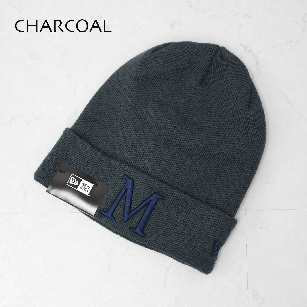 MICA&DEAL [マイカアンドディール] MICA×NEW ERA "M"ロゴ刺繍カフニット帽 [0125410356] マイカ×ニューエラ Mロゴニット・シンプル・ニットキャップ・LADY'S [2025AW]