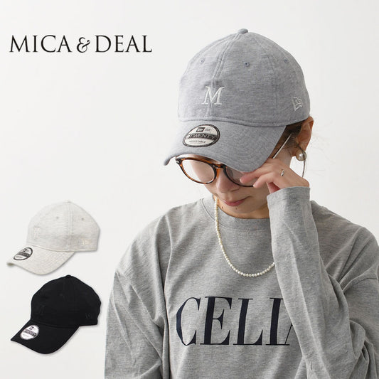 MICA&DEAL [マイカアンドディール] MICA×NEW ERA "M"ロゴ刺繍裏毛CAP-9TWENTY [0125410357] マイカ×ニューエラ ウラケキャップ・裏毛キャップ・シンプル・ロゴ・コラボキャップ・9TWENTYモデル・LADY'S [2025AW]
