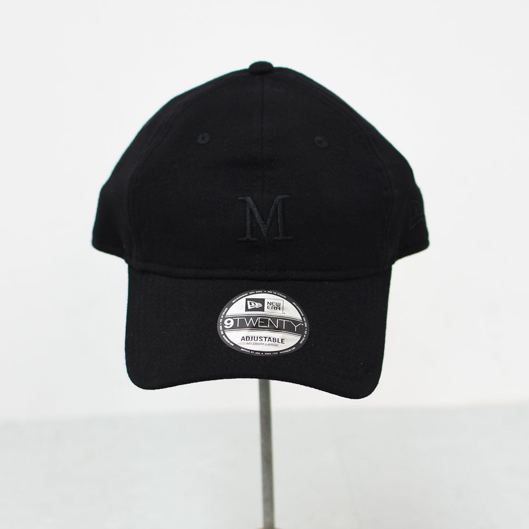 MICA&DEAL [マイカアンドディール] MICA×NEW ERA "M"ロゴ刺繍裏毛CAP-9TWENTY [0125410357] マイカ×ニューエラ ウラケキャップ・裏毛キャップ・シンプル・ロゴ・コラボキャップ・9TWENTYモデル・LADY'S [2025AW]