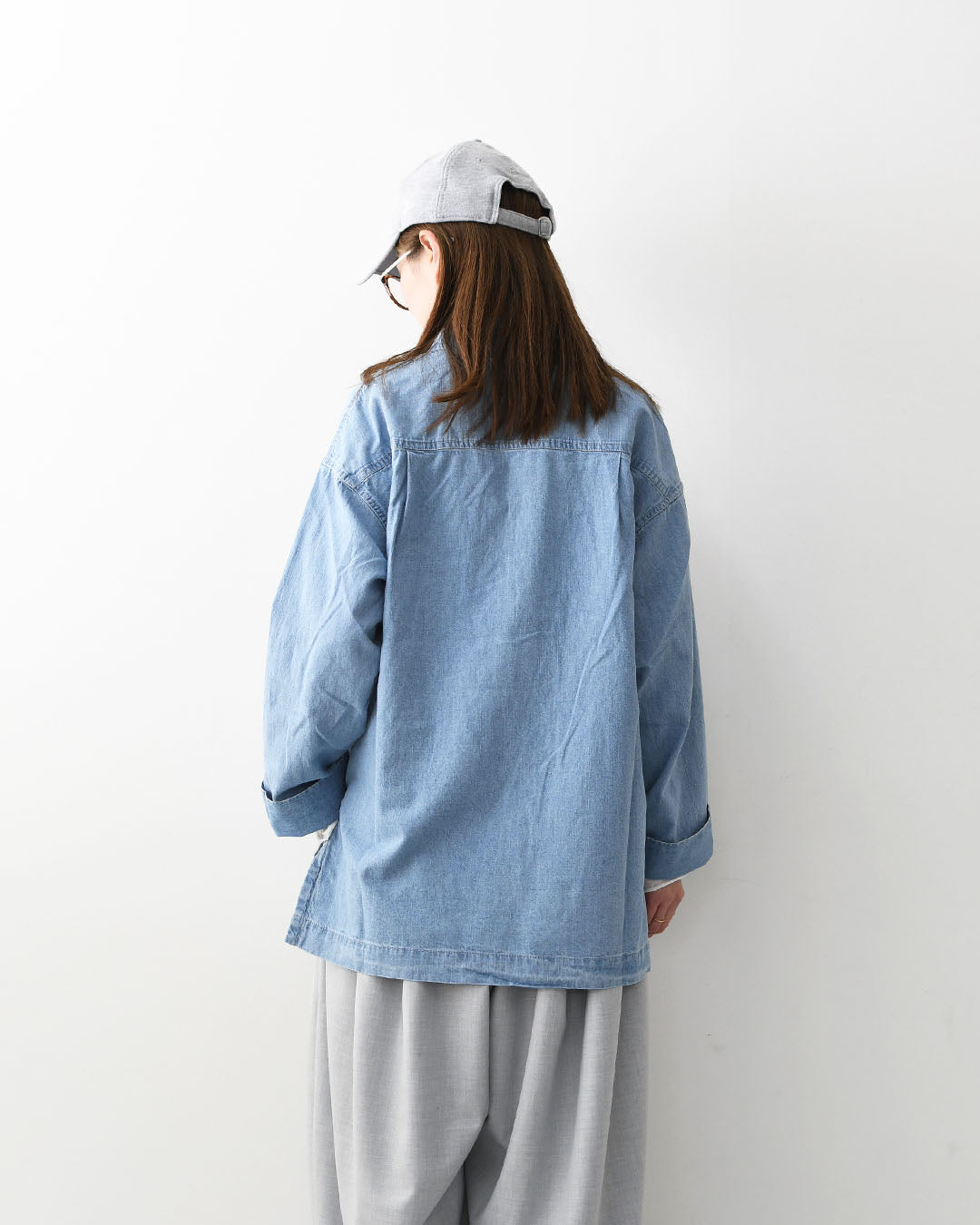 MICA&DEAL [マイカアンドディール] lace up blouse [0126101029] レースアップブラウス・ブラウス・レースアップ・デニムブラウス・デニムシャツ・LADY'S [2026SS]