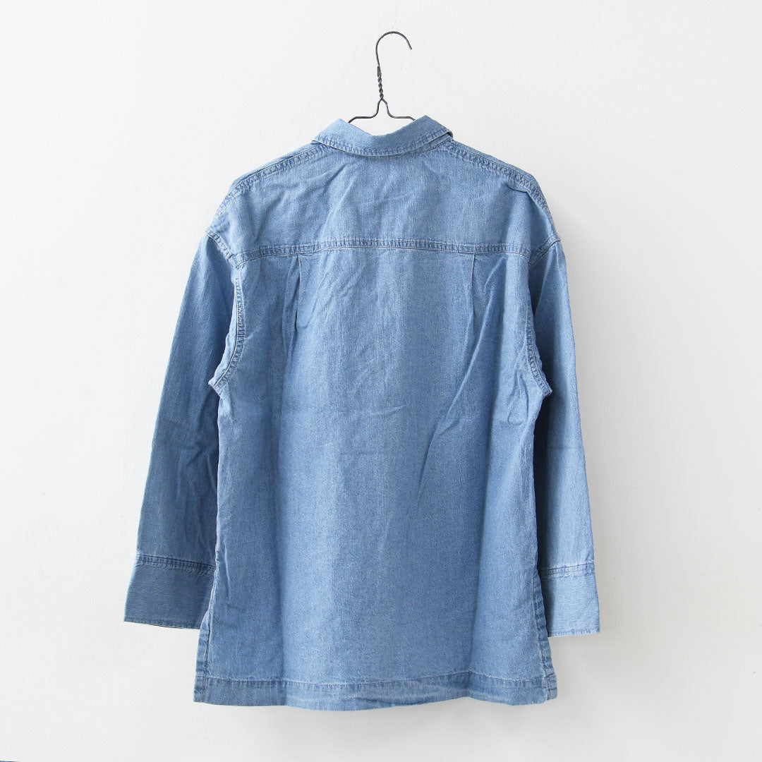 MICA&DEAL [マイカアンドディール] lace up blouse [0126101029] レースアップブラウス・ブラウス・レースアップ・デニムブラウス・デニムシャツ・LADY'S [2026SS]