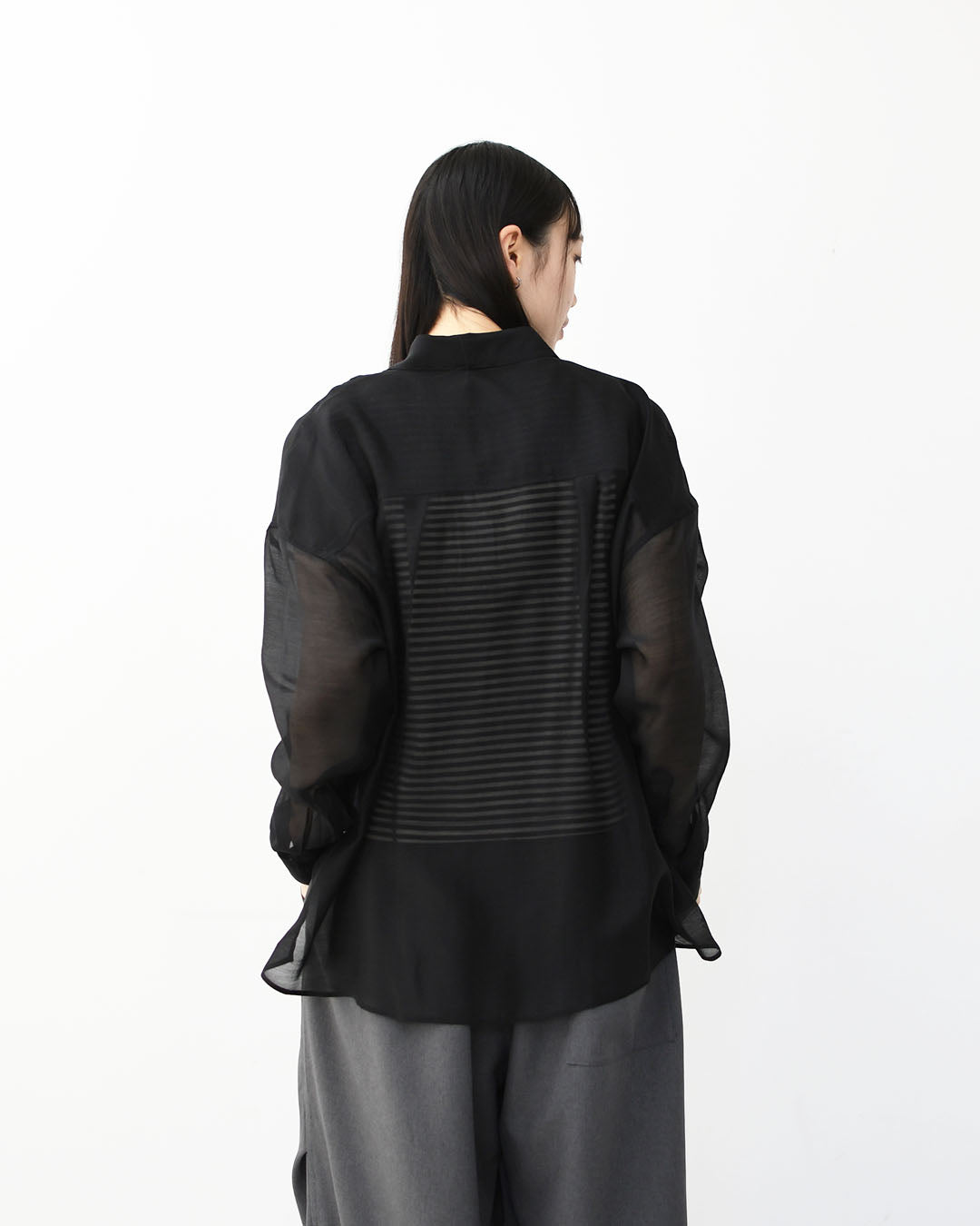 MICA&DEAL [マイカアンドディール] sheer shirt [0126101043] シアーシャツ・オーガンジーシャツ・長袖・シアー・羽織り・LADY'S [2026SS]