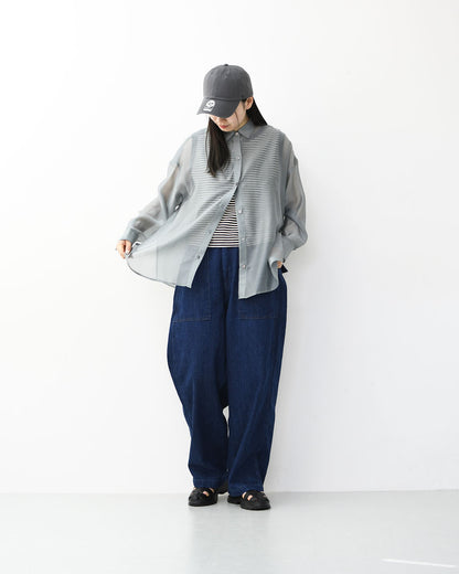 MICA&DEAL [マイカアンドディール] sheer shirt [0126101043] シアーシャツ・オーガンジーシャツ・長袖・シアー・羽織り・LADY'S [2026SS]