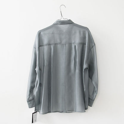 MICA&DEAL [マイカアンドディール] sheer shirt [0126101043] シアーシャツ・オーガンジーシャツ・長袖・シアー・羽織り・LADY'S [2026SS]