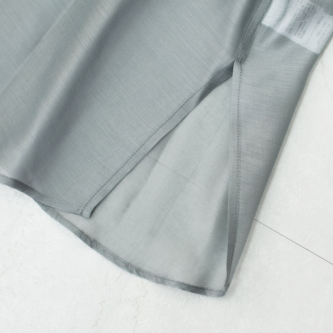 MICA&DEAL [マイカアンドディール] sheer shirt [0126101043] シアーシャツ・オーガンジーシャツ・長袖・シアー・羽織り・LADY'S [2026SS]