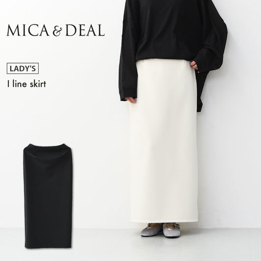 MICA&DEAL [マイカアンドディール] I line skirt [0126102017] アイラインスカート・シルクライク・きれいめ素材・美シルエット・柔らか素材・オケージョン・フォーマル・LADY'S [2026SS]
