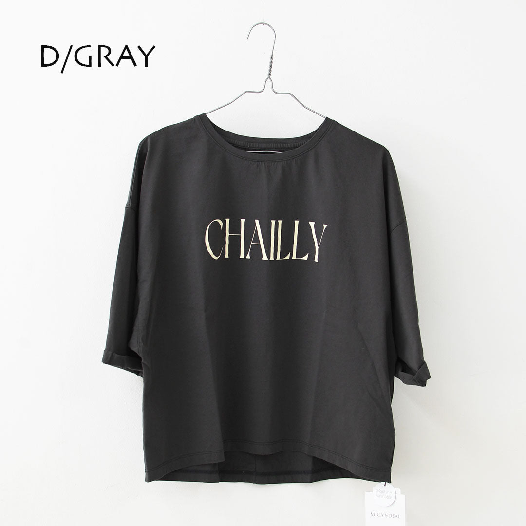 MICA&DEAL [マイカアンドディール] "CHAILLY" print pullover [0126109036] プリントプルオーバー・ゆったりシルエット・カットソー・七分袖・キレイめ・LADY'S [2026SS]