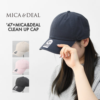 MICA&DEAL [マイカアンドディール] '47×MICA&DEAL クリーンナップCAP [0126110063] キャップ・シンプル・アジャスタブルキャップ・コットンキャップ・刺繍キャップ・LADY'S [2026SS]
