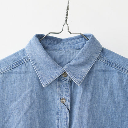MICA&DEAL [マイカアンドディール] dolman/s denim bl [0126201117] ドルマンスリーブデニムブラウス・オーバーサイズシャツ・デニムブラウス・デニムシャツ・LADY'S [2026SS]