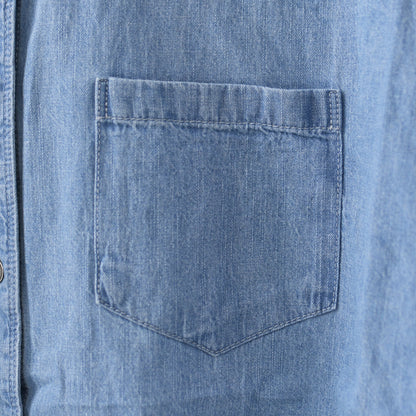 MICA&DEAL [マイカアンドディール] dolman/s denim bl [0126201117] ドルマンスリーブデニムブラウス・オーバーサイズシャツ・デニムブラウス・デニムシャツ・LADY'S [2026SS]