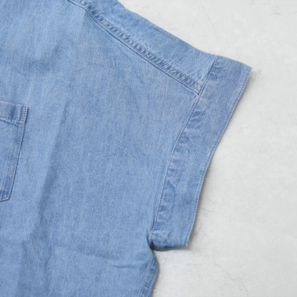 MICA&DEAL [マイカアンドディール] dolman/s denim bl [0126201117] ドルマンスリーブデニムブラウス・オーバーサイズシャツ・デニムブラウス・デニムシャツ・LADY'S [2026SS]