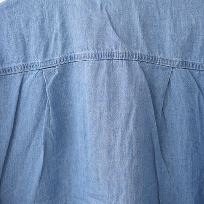MICA&DEAL [マイカアンドディール] dolman/s denim bl [0126201117] ドルマンスリーブデニムブラウス・オーバーサイズシャツ・デニムブラウス・デニムシャツ・LADY'S [2026SS]