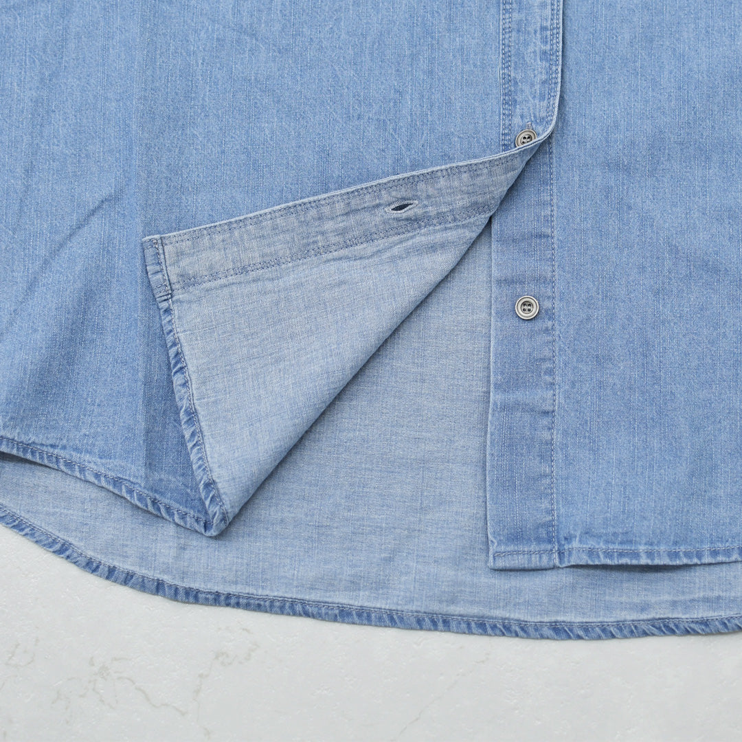 MICA&DEAL [マイカアンドディール] dolman/s denim bl [0126201117] ドルマンスリーブデニムブラウス・オーバーサイズシャツ・デニムブラウス・デニムシャツ・LADY'S [2026SS]
