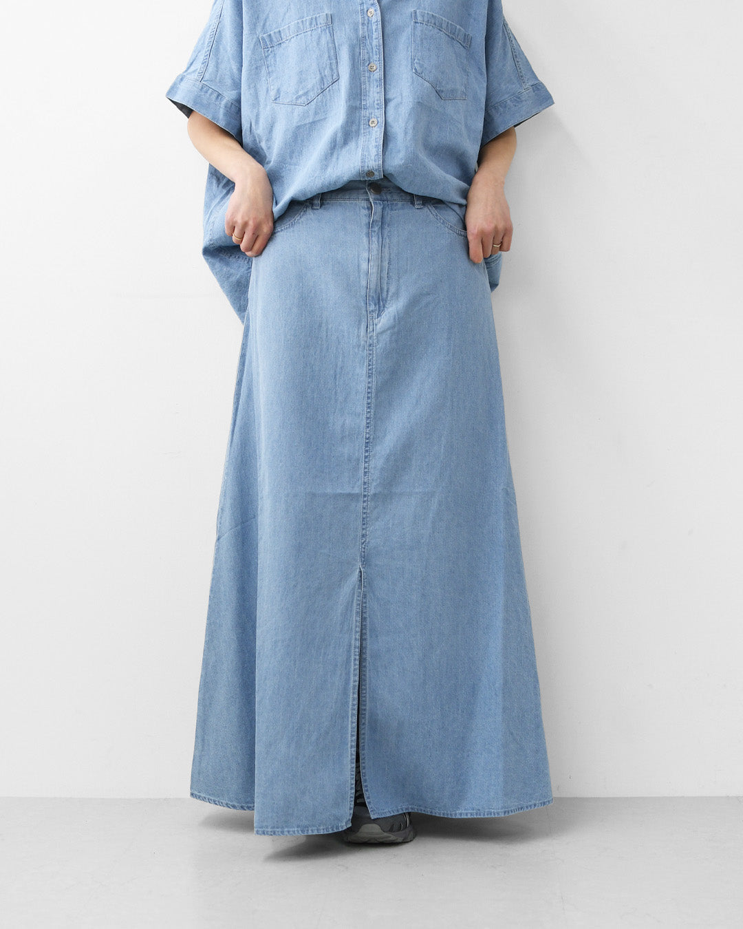MICA&DEAL [マイカアンドディール] flare denim sk [0126202118] フレアデニムスカート・スカート・フレアスカート・デニムスカート・LADY'S [2026SS]