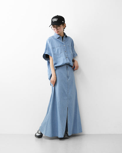 MICA&DEAL [マイカアンドディール] flare denim sk [0126202118] フレアデニムスカート・スカート・フレアスカート・デニムスカート・LADY'S [2026SS]