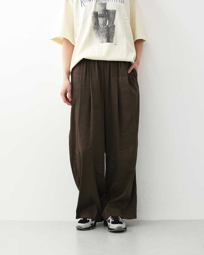 MICA&DEAL [マイカアンドディール] sheer wide pt [0126203108] シアーワイドパンツ・イージーパンツ・タックパンツ・上品・ルーズシルエット・ワイドシルエット・LADY'S [2026SS]