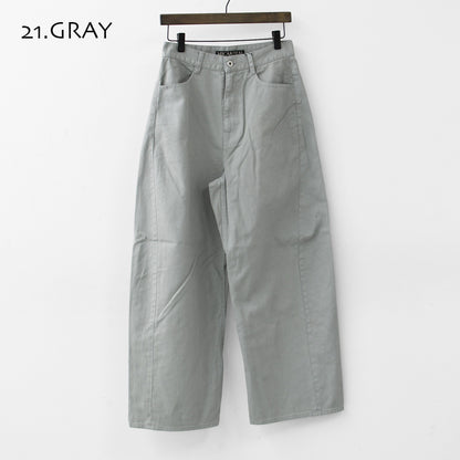 MICA&DEAL [マイカアンドディール] twist color denim pt [0126203121] ツイストカラーデニムコクーンパンツ・デニムパンツ・ルーズシルエット・パンツ・コクーンパンツ・LADY'S [2026SS]