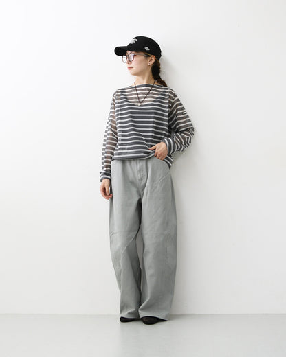 MICA&DEAL [マイカアンドディール] twist color denim pt [0126203121] ツイストカラーデニムコクーンパンツ・デニムパンツ・ルーズシルエット・パンツ・コクーンパンツ・LADY'S [2026SS]