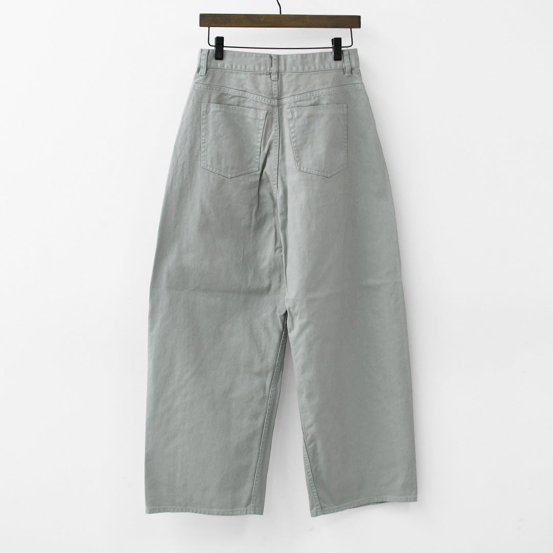 MICA&DEAL [マイカアンドディール] twist color denim pt [0126203121] ツイストカラーデニムコクーンパンツ・デニムパンツ・ルーズシルエット・パンツ・コクーンパンツ・LADY'S [2026SS]