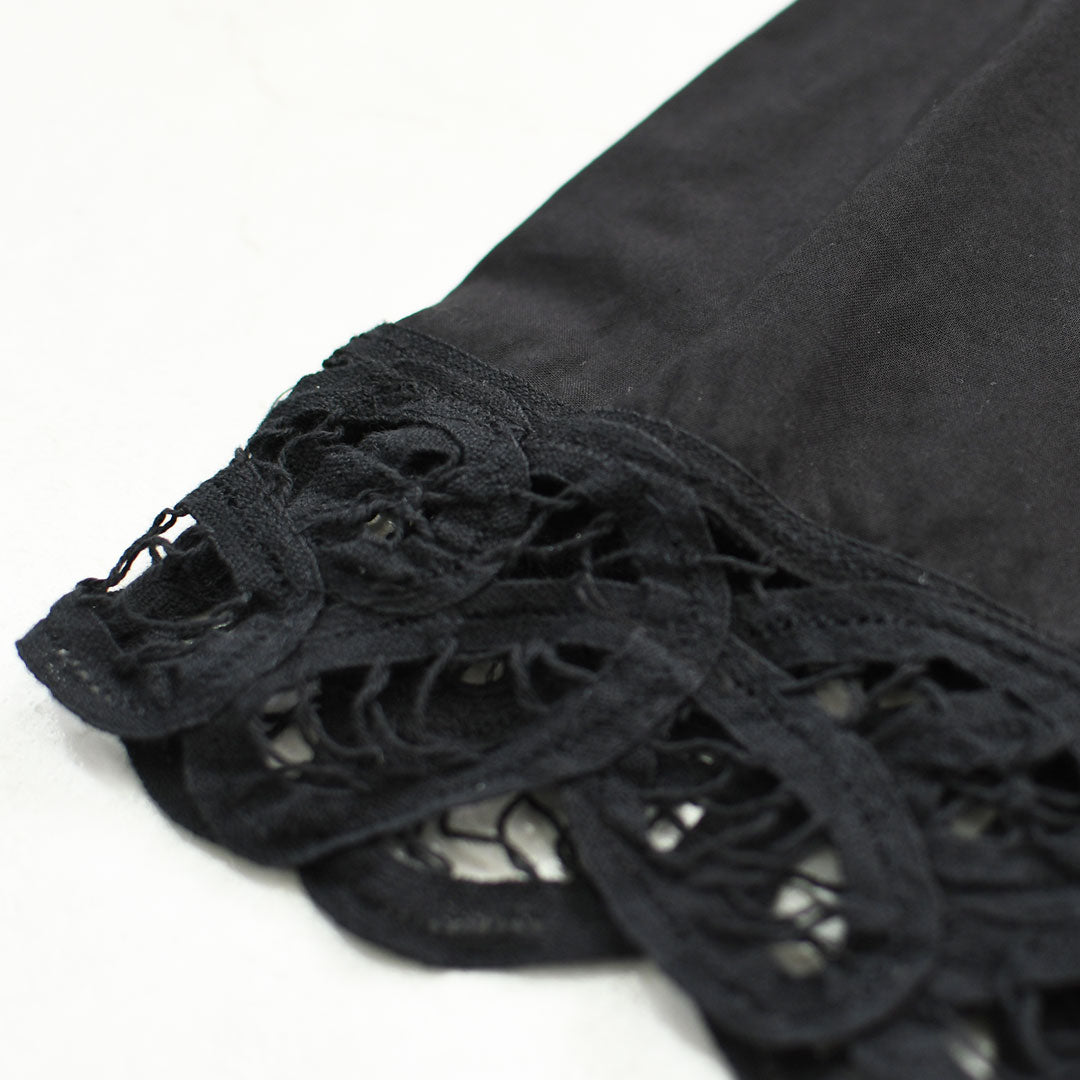 MICA&DEAL [マイカアンドディール] stand collar embroidery bl [0126301080] スタンド カラー バテンレース刺繍 ブラウス・ヴィンテージライク・レース・LADY'S [2026AW]