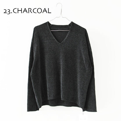 MICA&DEAL [マイカアンドディール] mole knit v/n p/o [0126308077] モールヤーンVネックニット・抜け感・大人っぽい・LADY'S [2026AW]