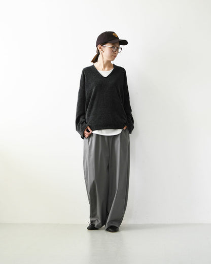 MICA&DEAL [マイカアンドディール] mole knit v/n p/o [0126308077] モールヤーンVネックニット・抜け感・大人っぽい・LADY'S [2026AW]
