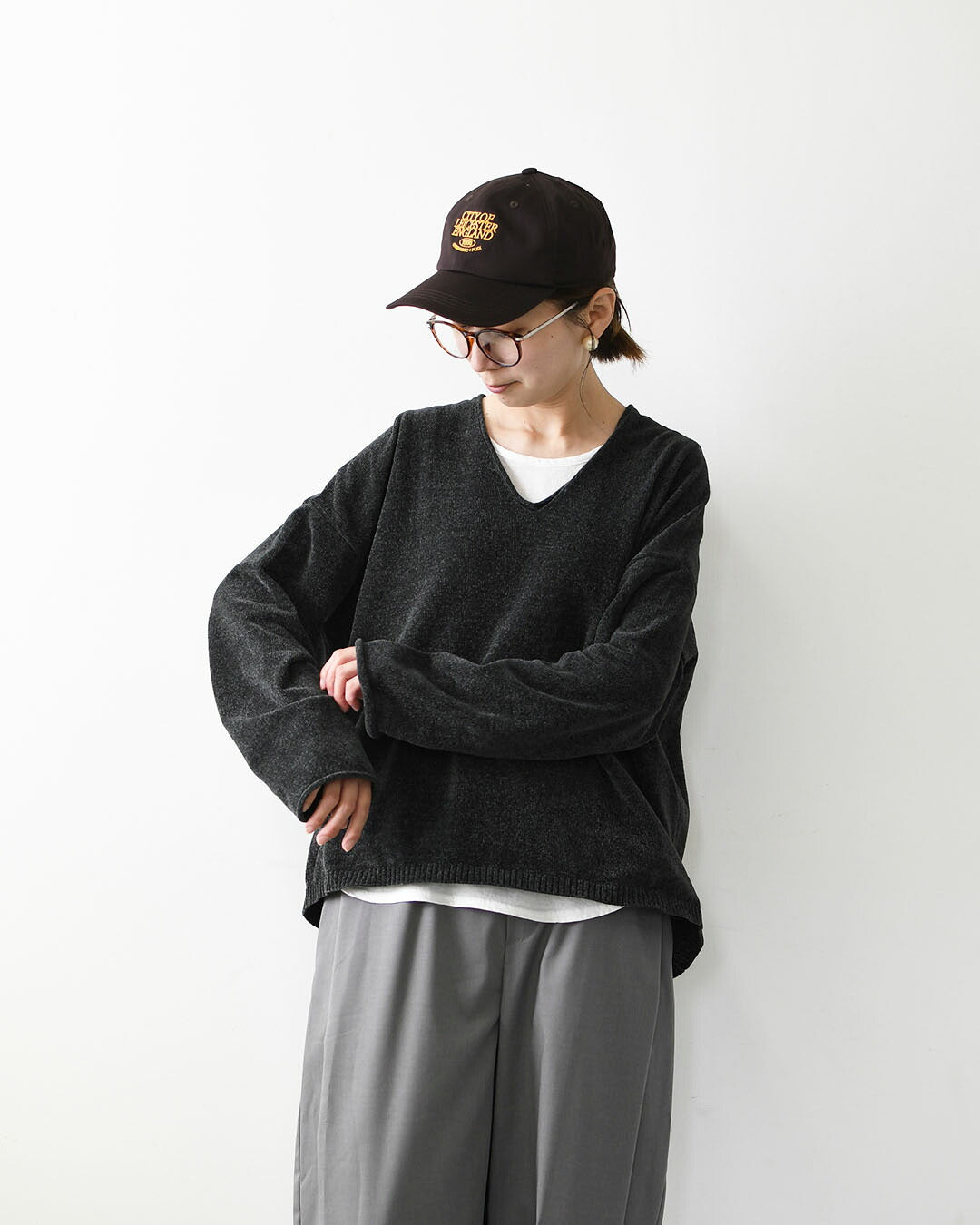 MICA&DEAL [マイカアンドディール] mole knit v/n p/o [0126308077] モールヤーンVネックニット・抜け感・大人っぽい・LADY'S [2026AW]