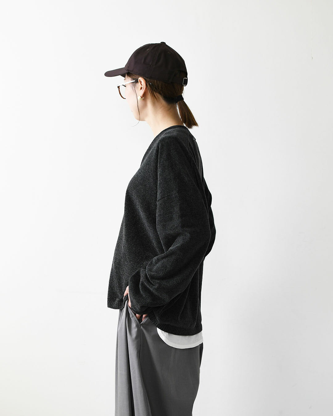 MICA&DEAL [マイカアンドディール] mole knit v/n p/o [0126308077] モールヤーンVネックニット・抜け感・大人っぽい・LADY'S [2026AW]