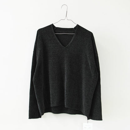 MICA&DEAL [マイカアンドディール] mole knit v/n p/o [0126308077] モールヤーンVネックニット・抜け感・大人っぽい・LADY'S [2026AW]