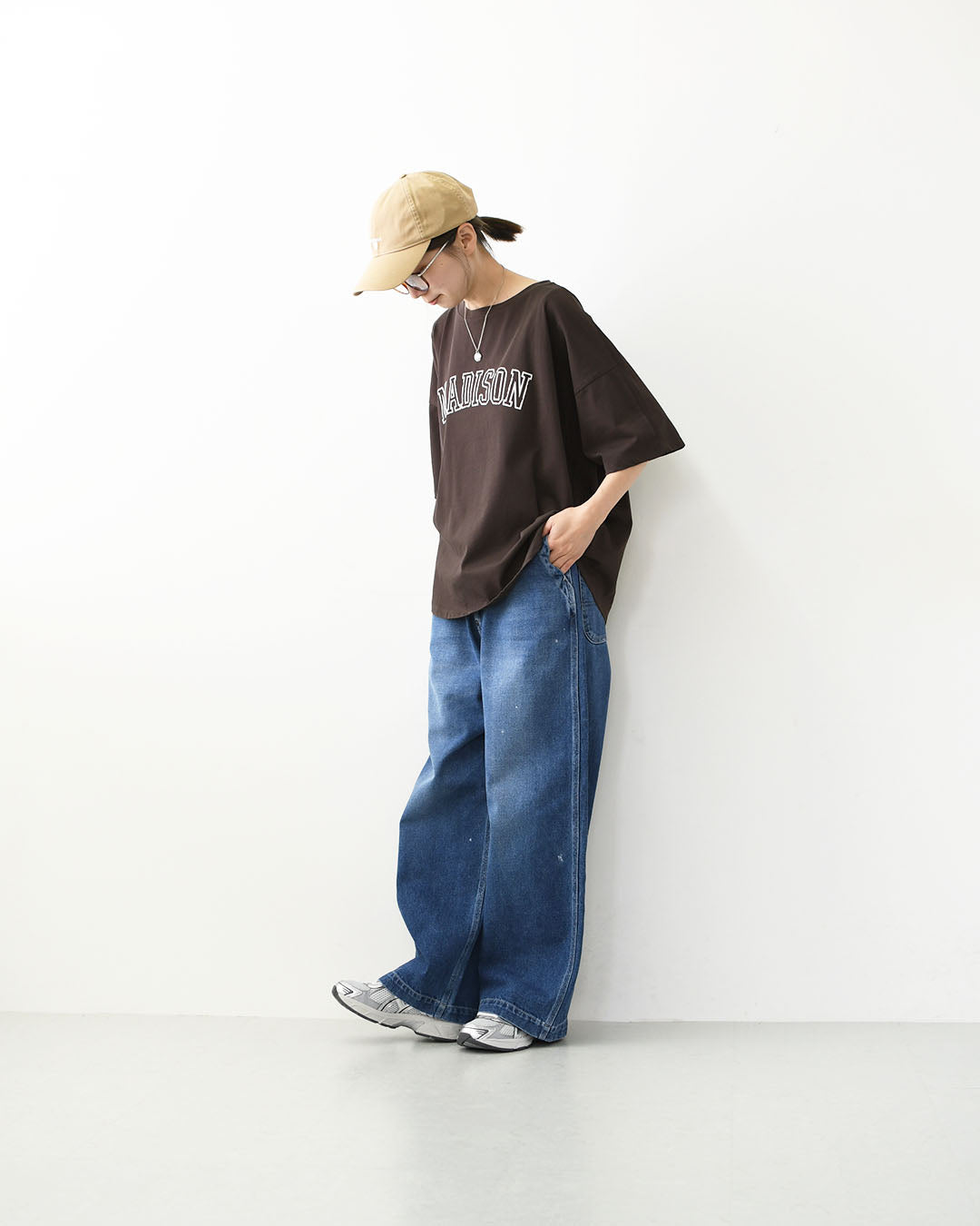 MICA&DEAL [マイカアンドディール] "MADISON" print Tee [0126309064] プリントティー・ゆったりシルエット・カットソー・七分袖・キレイめ・LADY'S [2026AW]