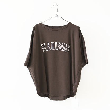 MICA&DEAL [マイカアンドディール] "MADISON" print Tee [0126309064] プリントティー・ゆったりシルエット・カットソー・七分袖・キレイめ・LADY'S [2026AW]