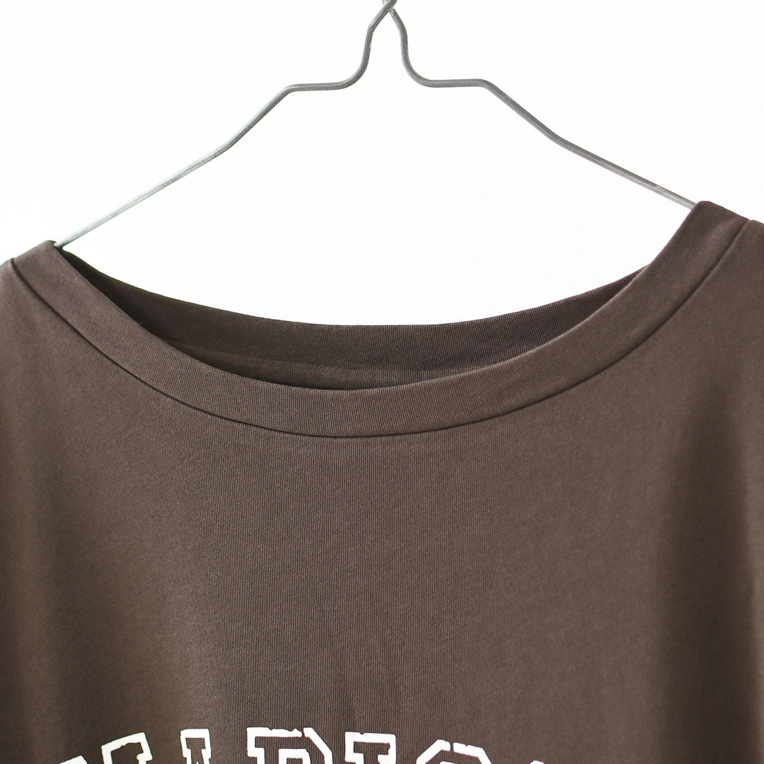 MICA&DEAL [マイカアンドディール] "MADISON" print Tee [0126309064] プリントティー・ゆったりシルエット・カットソー・七分袖・キレイめ・LADY'S [2026AW]