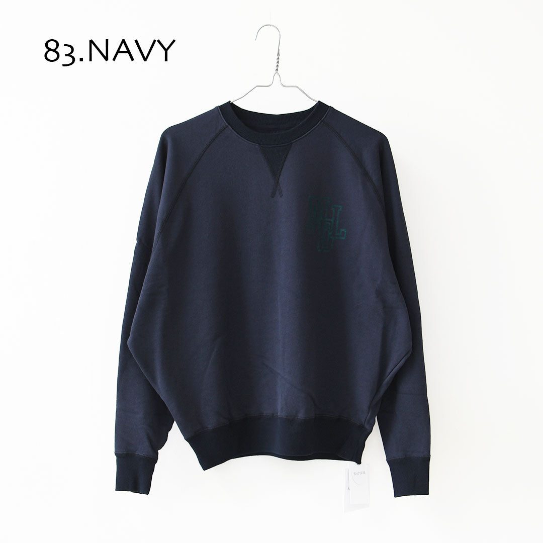 MICA&DEAL [マイカアンドディール] MDL flock pt sweat [0126309089] MDL フロッキーロゴプリントスウェット・裏毛スウェット・ナチュラル・ルーズ・プリント・LADY'S [2026AW]