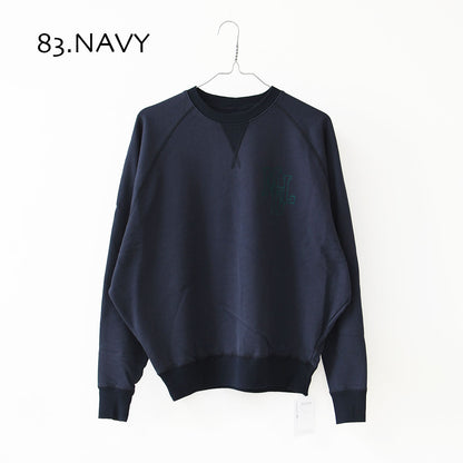 MICA&DEAL [マイカアンドディール] MDL flock pt sweat [0126309089] MDL フロッキーロゴプリントスウェット・裏毛スウェット・ナチュラル・ルーズ・プリント・LADY'S [2026AW]