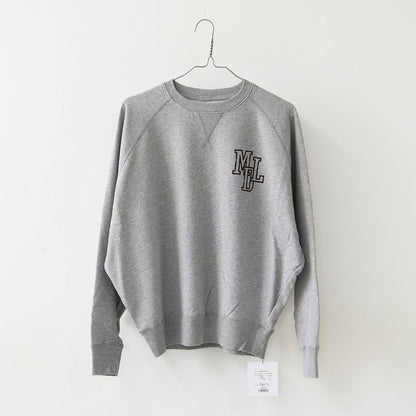 MICA&DEAL [マイカアンドディール] MDL flock pt sweat [0126309089] MDL フロッキーロゴプリントスウェット・裏毛スウェット・ナチュラル・ルーズ・プリント・LADY'S [2026AW]