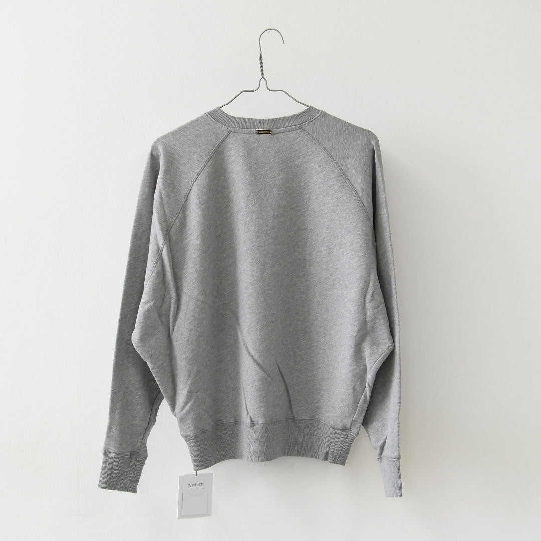 MICA&DEAL [マイカアンドディール] MDL flock pt sweat [0126309089] MDL フロッキーロゴプリントスウェット・裏毛スウェット・ナチュラル・ルーズ・プリント・LADY'S [2026AW]
