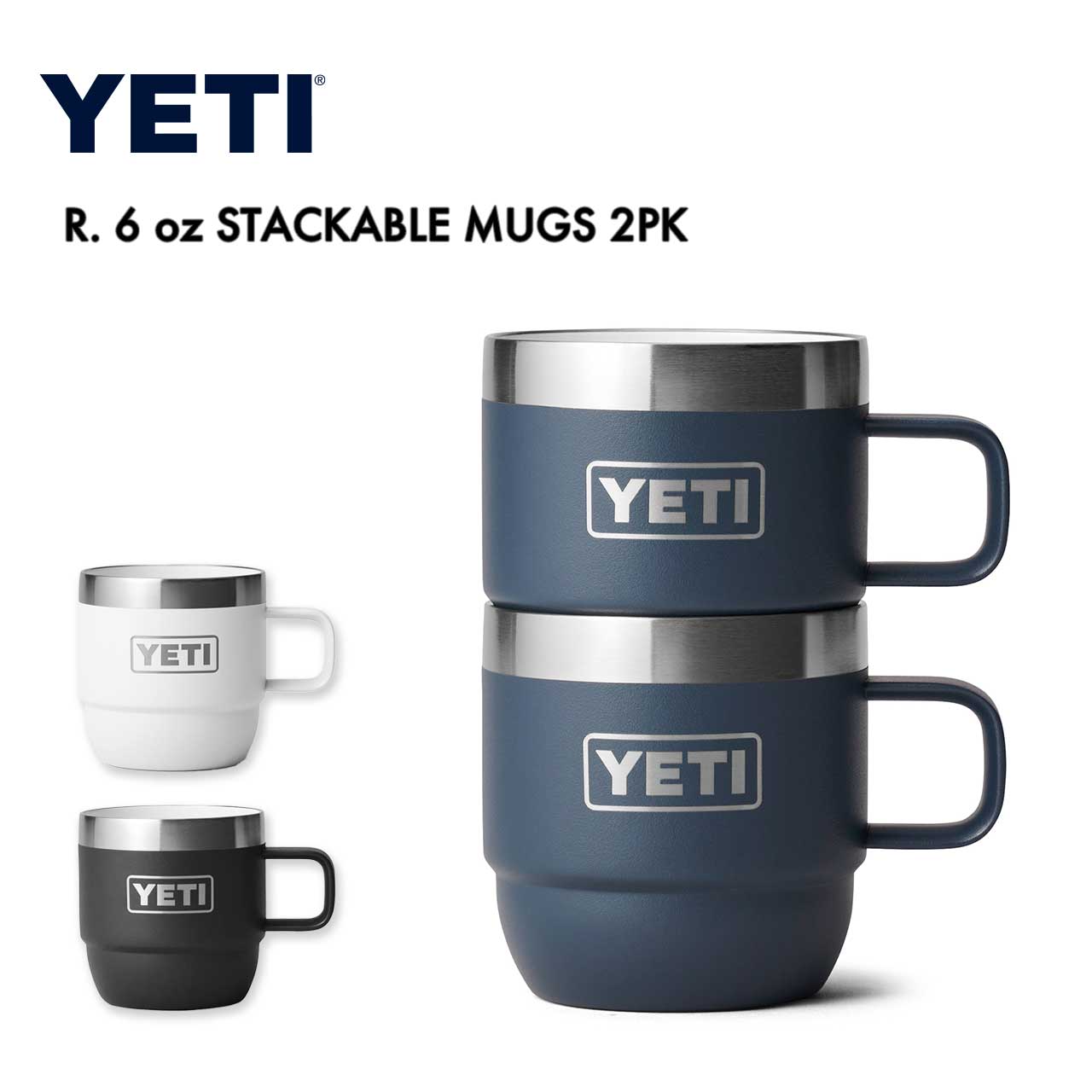 YETI [イエティ] R. 6 oz STACKABLE MUGS 2PK [80171061] ランブラー 6オンススタッカブルマグ2PK [2025AW]