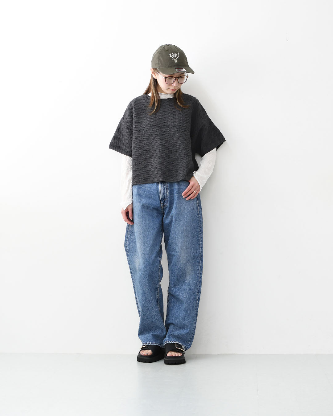 MOHI [モヒ] Grain Leather BIG Buckle Strap Platform Sandals [2024-3-MA] レザービッグバックルバックストラッププラットフォームサンダル・フラットサンダル・パンプス・歩きやすい・カジュアル・LADY'S [2026SS]