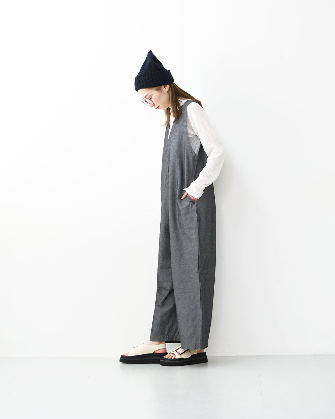 MOHI [モヒ] Grain Leather BIG Buckle Strap Platform Sandals [2024-3-MA] レザービッグバックルバックストラッププラットフォームサンダル・フラットサンダル・パンプス・歩きやすい・カジュアル・LADY'S [2026SS]