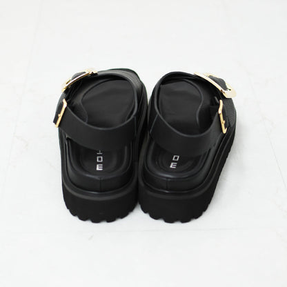 MOHI [モヒ] Grain Leather BIG Buckle Strap Platform Sandals [2024-3-MA] レザービッグバックルバックストラッププラットフォームサンダル・フラットサンダル・パンプス・歩きやすい・カジュアル・LADY'S [2026SS]