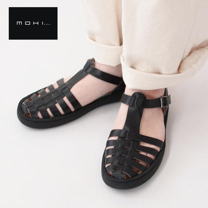 MOHI [モヒ]レザーグルカサンダル[GU2-609-1] 編み込みストラップサンダル・LADY'S [2026SS]