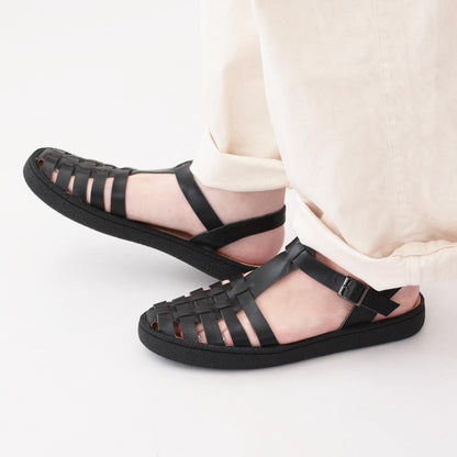 MOHI [モヒ]レザーグルカサンダル[GU2-609-1] 編み込みストラップサンダル・LADY'S [2026SS]