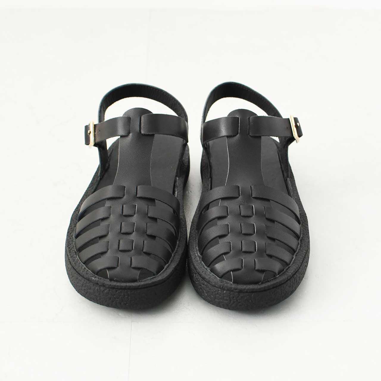 MOHI [モヒ]レザーグルカサンダル -ALL BLACK- [GU2-609-1bk] [2025SS]