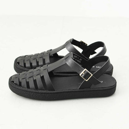 MOHI [モヒ]レザーグルカサンダル -ALL BLACK- [GU2-609-1bk] [2025SS]